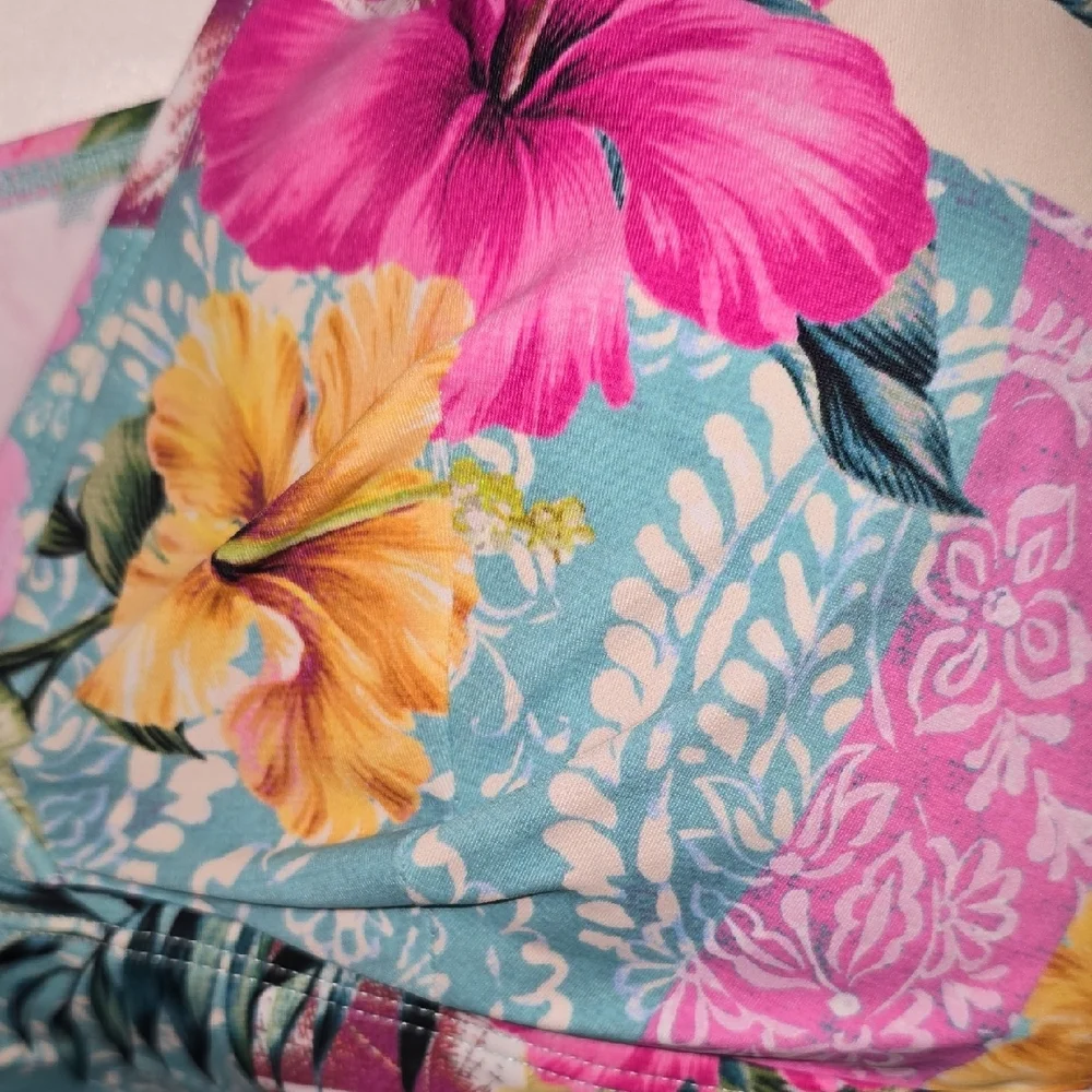 Torrid Floral V-Neck Bikini Set - Picture 6 of 12